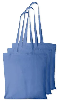 Pack de 3 Westford mill WM101 - Sac Cabas Personnalisable en Coton Westford Mill