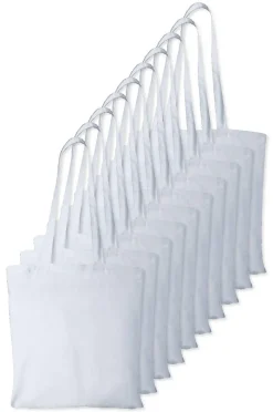 Pack de 100 Westford mill WM101 - Sac Cabas Personnalisable en Coton Westford Mill