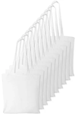 Pack de 100 Westford mill WM101 - Sac Cabas Personnalisable en Coton Westford Mill