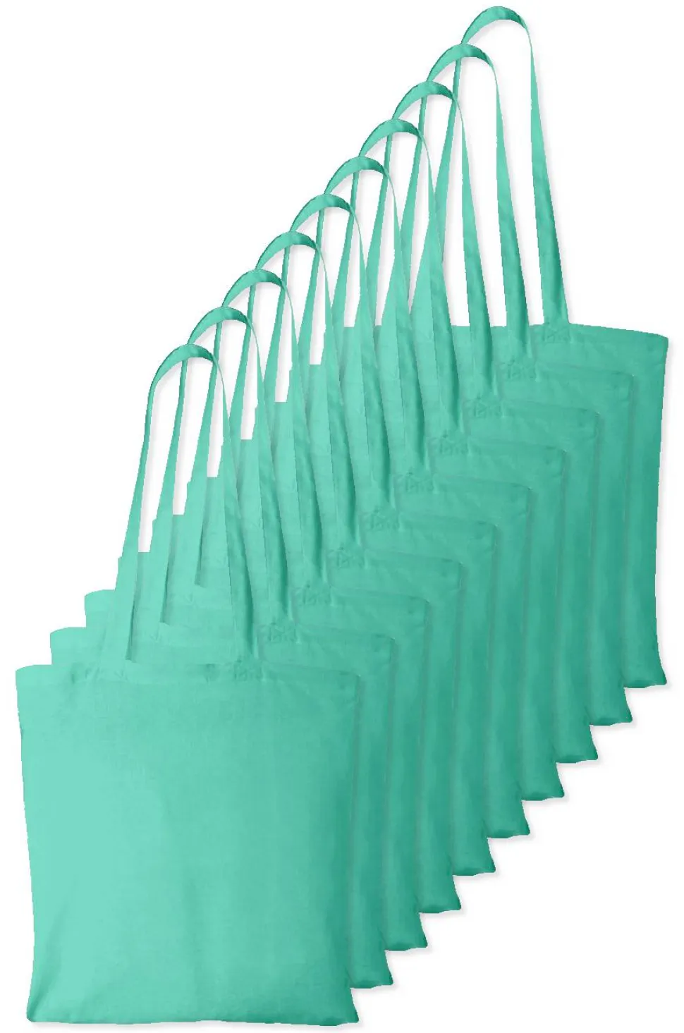Pack de 10 Westford mill WM101 - Sac Cabas Personnalisable en Coton Westford Mill