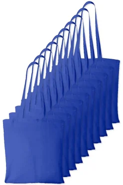 Pack de 10 Westford mill WM101 - Sac Cabas Personnalisable en Coton Westford Mill