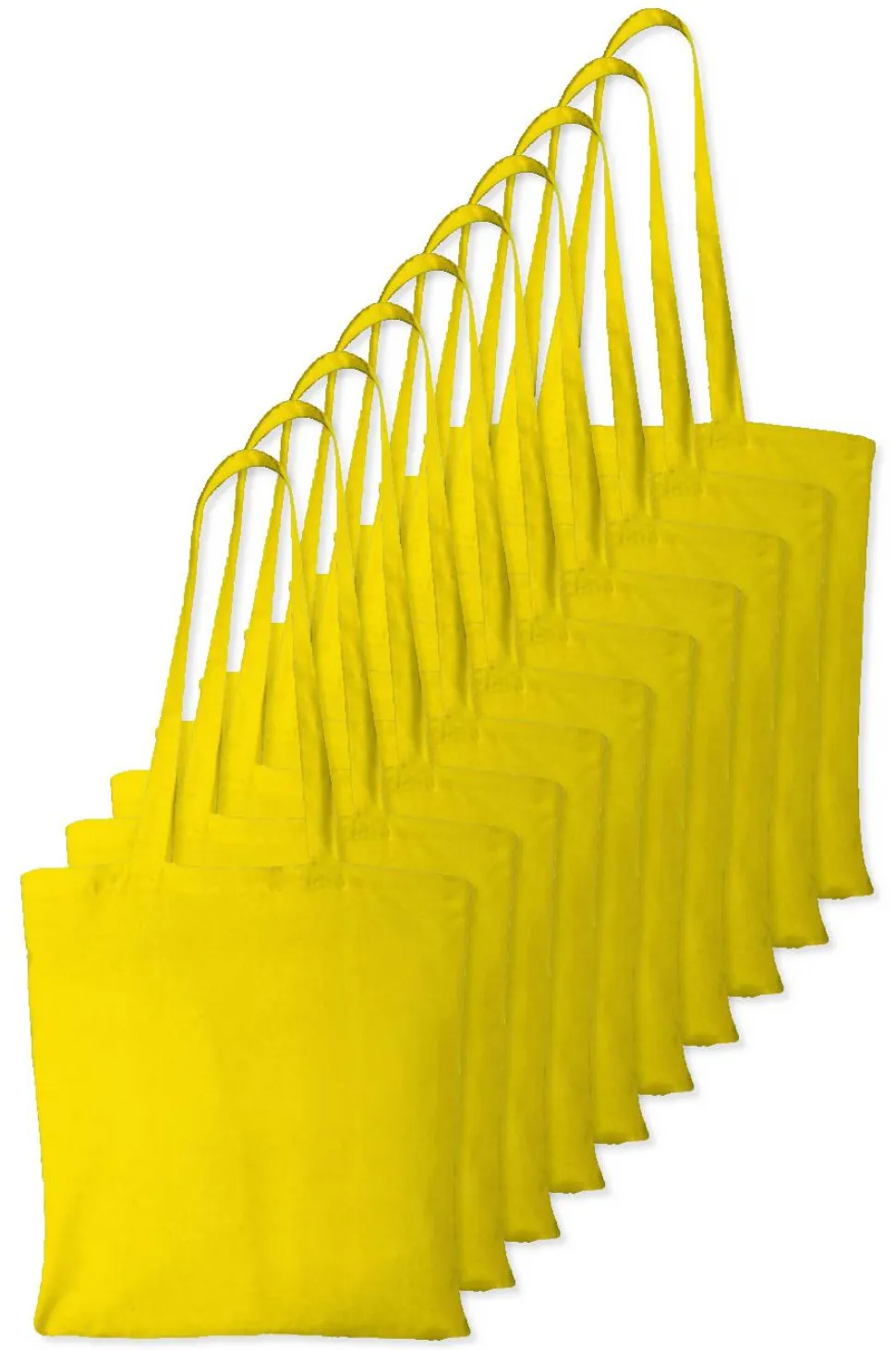Pack de 10 Westford mill WM101 - Sac Cabas Personnalisable en Coton Westford Mill