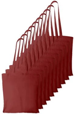 Pack de 10 Westford mill WM101 - Sac Cabas Personnalisable en Coton Westford Mill