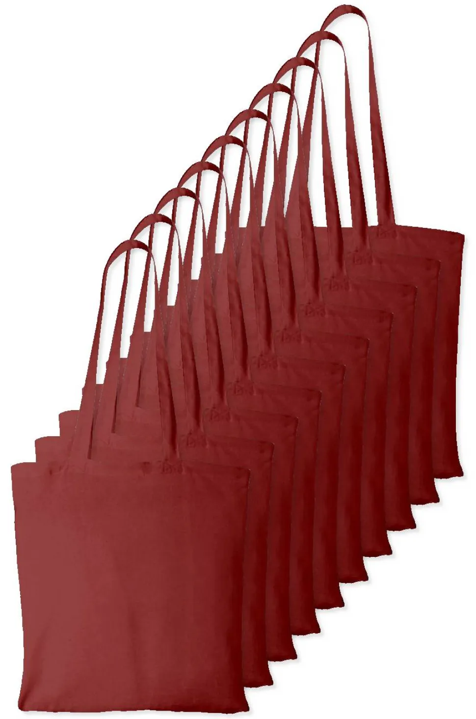 Pack de 10 Westford mill WM101 - Sac Cabas Personnalisable en Coton Westford Mill