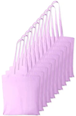 Pack de 10 Westford mill WM101 - Sac Cabas Personnalisable en Coton Westford Mill