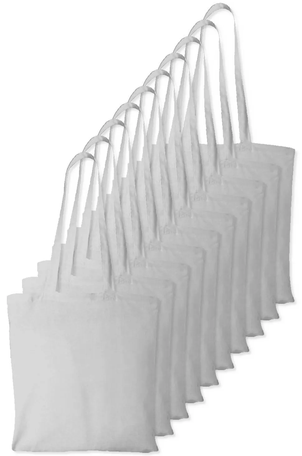 Pack de 10 Westford mill WM101 - Sac Cabas Personnalisable en Coton Westford Mill