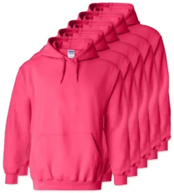 Paquet de 50 Gildan 18500 - Sweat à capuche en molleton épais.