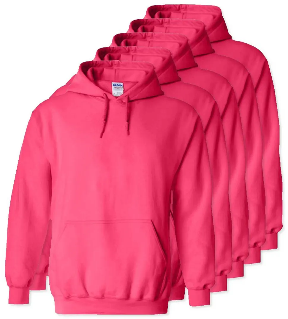 Paquet de 50 Gildan 18500 - Sweat à capuche en molleton épais.