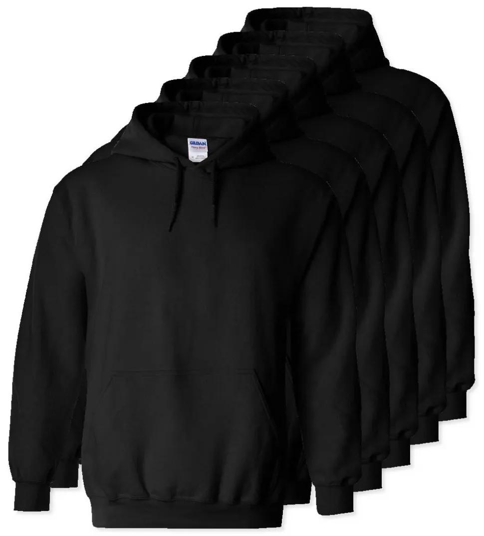 Paquet de 50 Gildan 18500 - Sweat à capuche en molleton épais.
