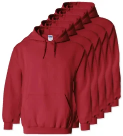 Paquet de 50 Gildan 18500 - Sweat à capuche en molleton épais.