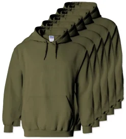 Paquet de 50 Gildan 18500 - Sweat à capuche en molleton épais.