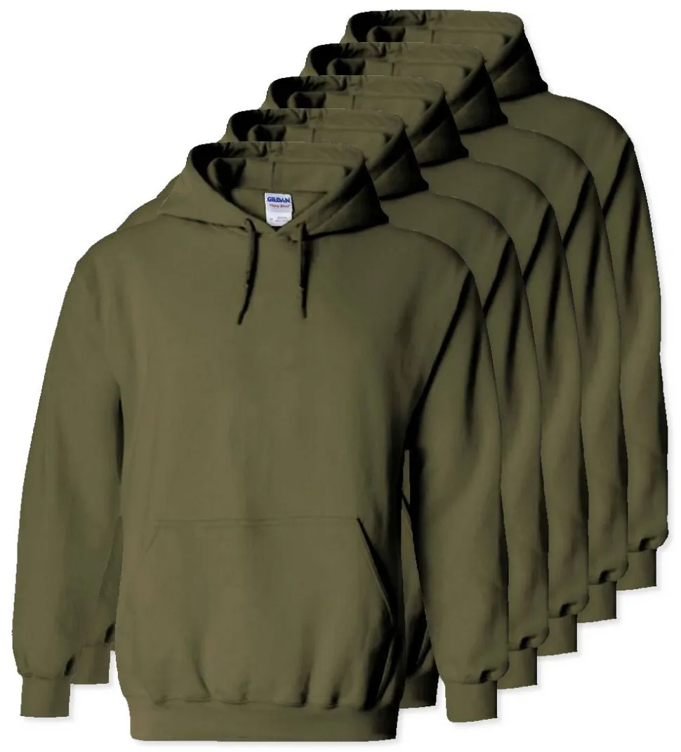 Paquet de 50 Gildan 18500 - Sweat à capuche en molleton épais.