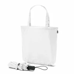 Parapluie 2 en 1 avec sac shopping en polyester recyclé inclus - Egotier 99094