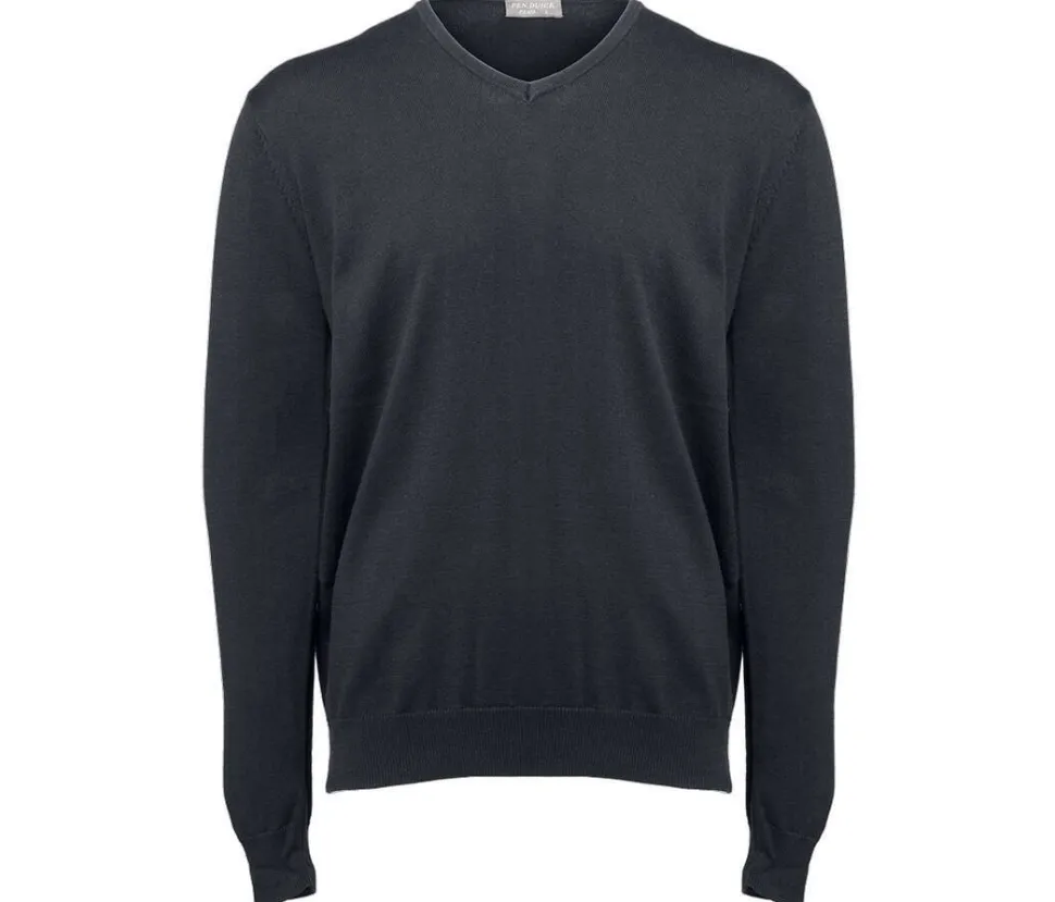 Pen Duick PK450 - Pull Homme Col V en Coton et Acrylique