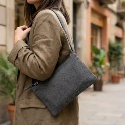 Pochette multifonctions en coton recyclé (70%) et polyester (30% rPET) (140 g/m²) (140 g/m²) - Egotier 92077