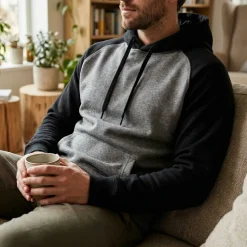 Proact PA369 - Sweat-shirt capuche bicolore adulte
