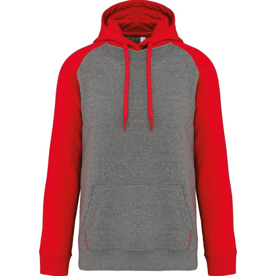 Proact PA369 - Sweat-shirt capuche bicolore adulte
