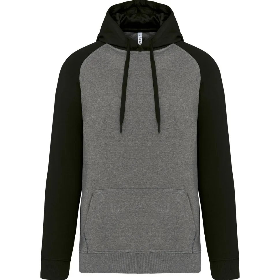 Proact PA369 - Sweat-shirt capuche bicolore adulte