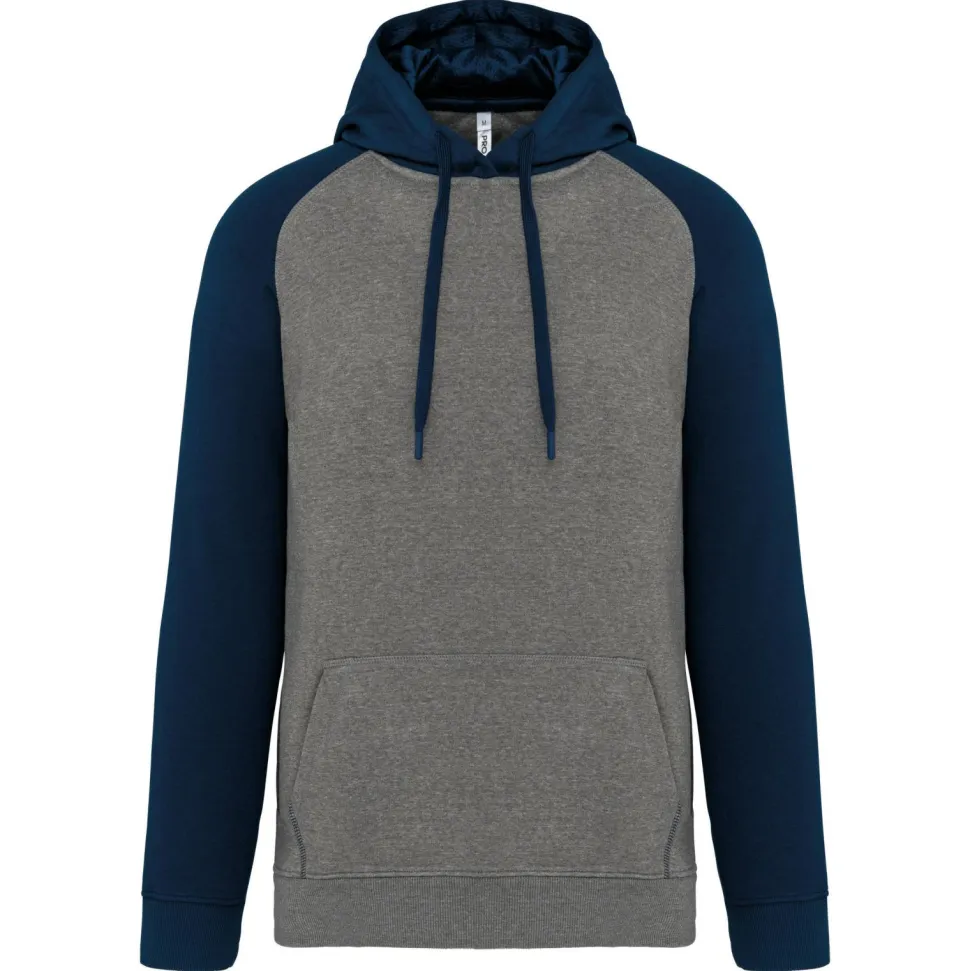 Proact PA369 - Sweat-shirt capuche bicolore adulte