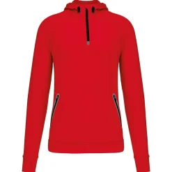 Proact PA360 - Sweatshirt capuche 1/4 zip sport