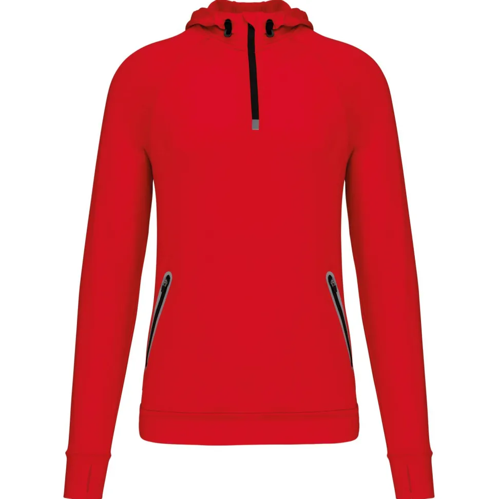 Proact PA360 - Sweatshirt capuche 1/4 zip sport