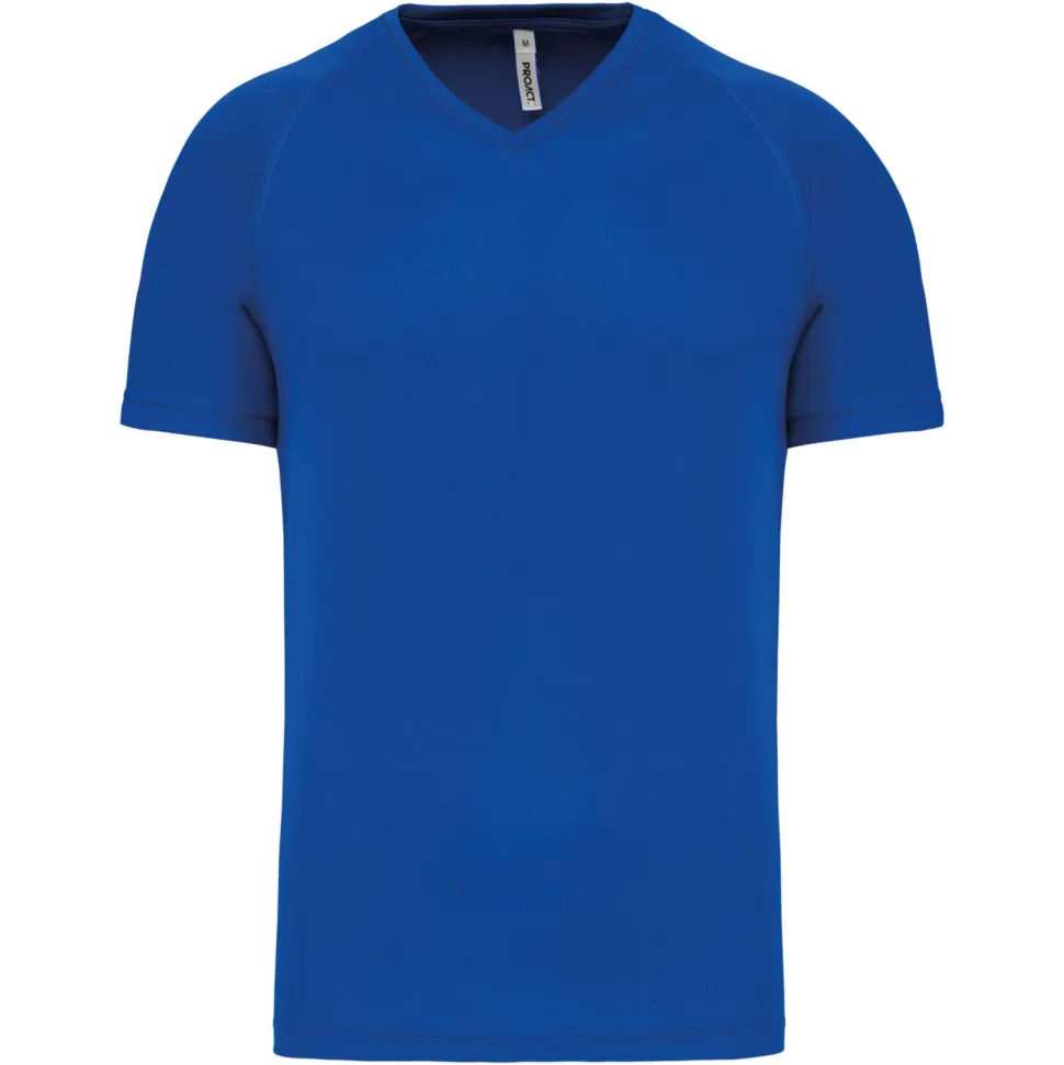PROACT PA476 - T-shirt de sport manches courtes col v homme