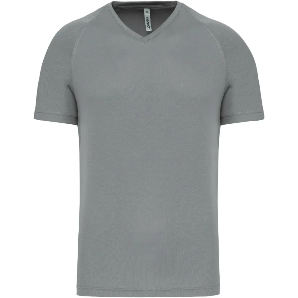 PROACT PA476 - T-shirt de sport manches courtes col v homme