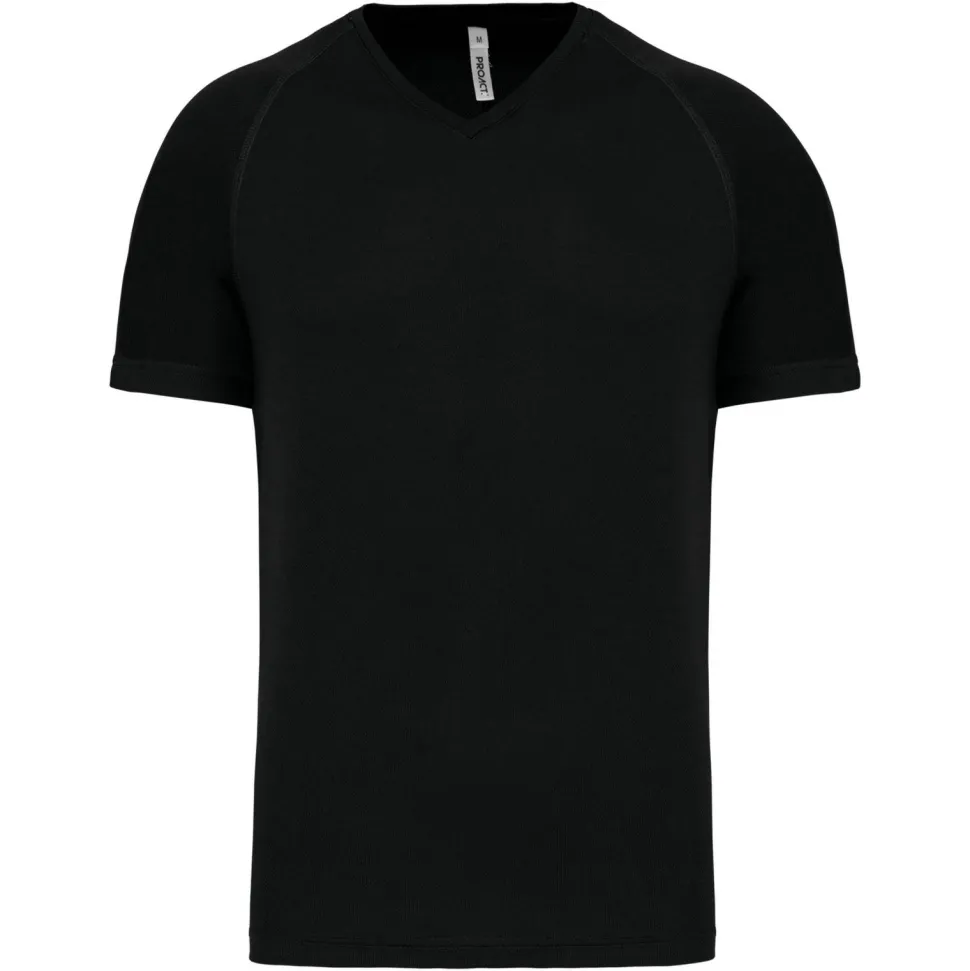 PROACT PA476 - T-shirt de sport manches courtes col v homme