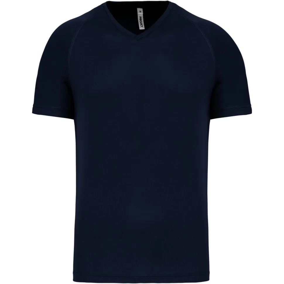 PROACT PA476 - T-shirt de sport manches courtes col v homme