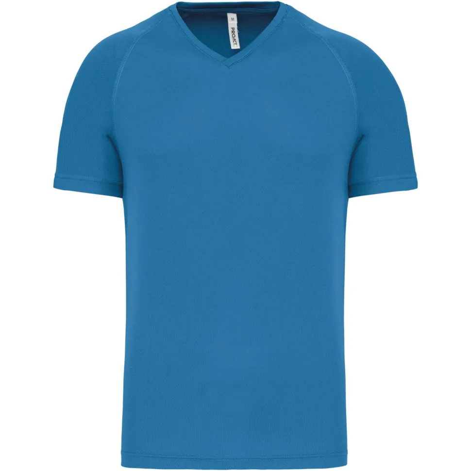 PROACT PA476 - T-shirt de sport manches courtes col v homme