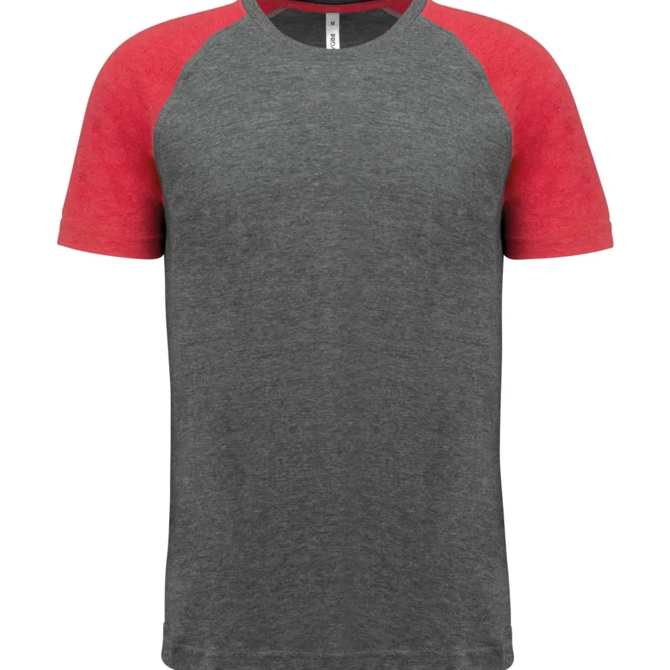 Proact PA4010 - T-shirt Triblend bicolore sport manches courtes adulte