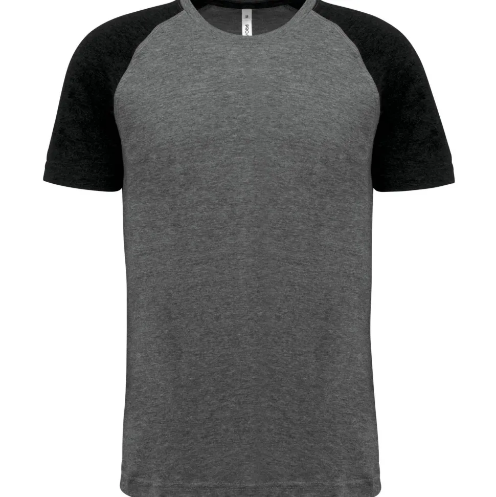 Proact PA4010 - T-shirt Triblend bicolore sport manches courtes adulte