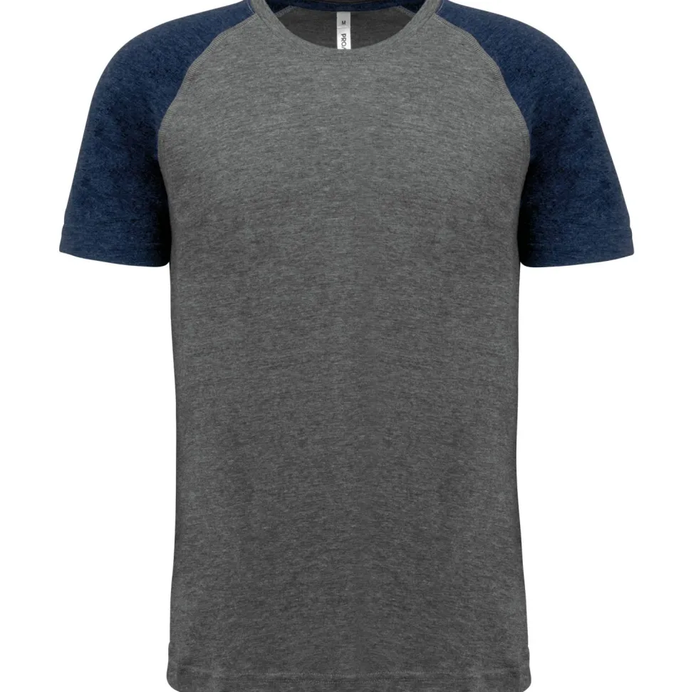 Proact PA4010 - T-shirt Triblend bicolore sport manches courtes adulte