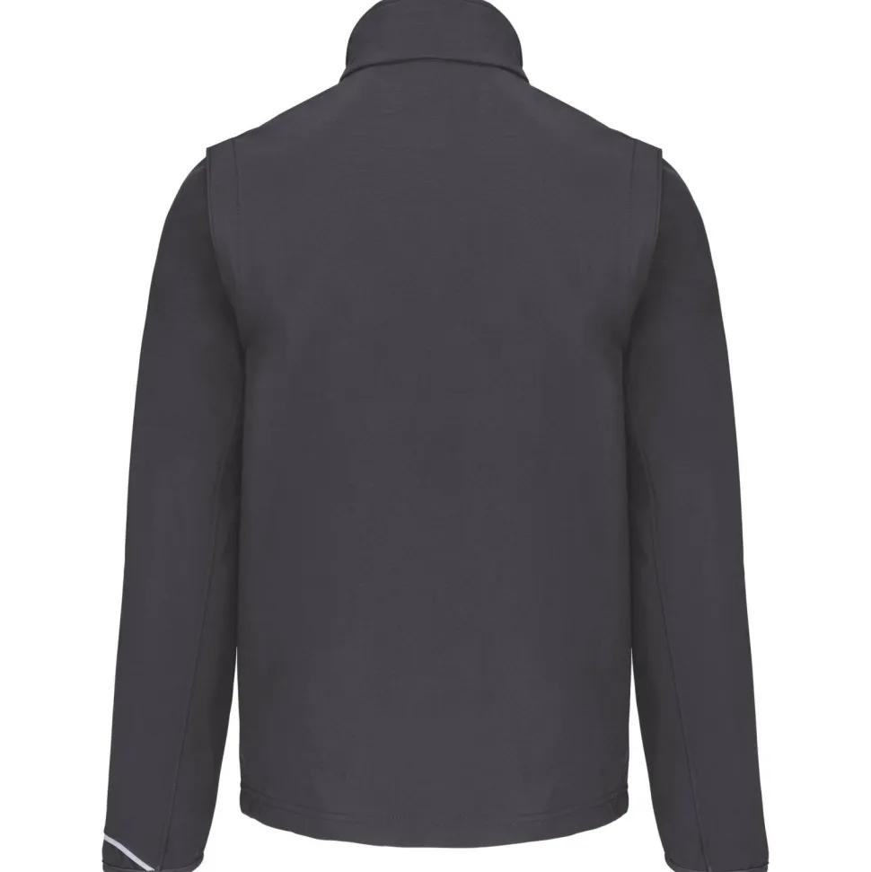 ProAct PA323 - VESTE SOFTSHELL SPORT MANCHES AMOVIBLES UNISEXE