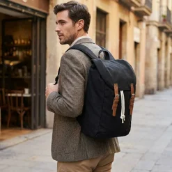 Quadra QD615 - Sac à Dos Vintage avec Compartiment pour Ordinateur
