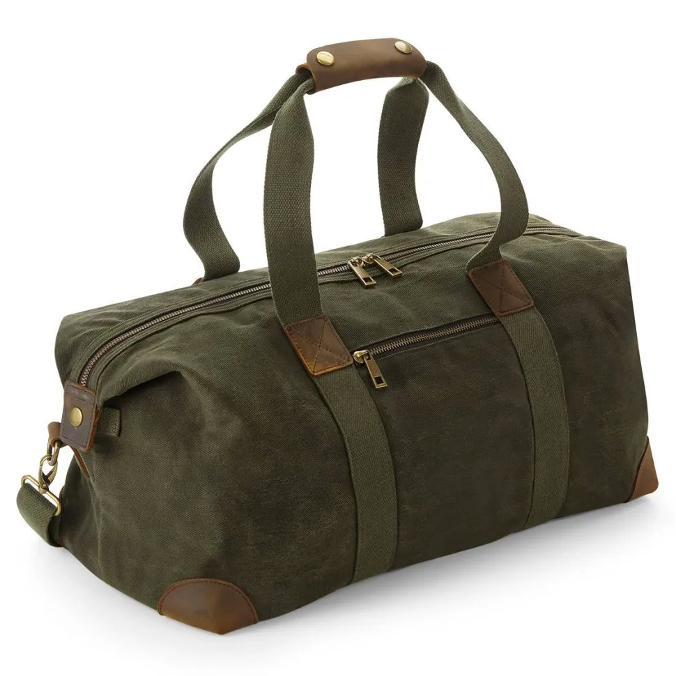 Quadra QD650 - Sac fourre-tout en toile cirée Heritage