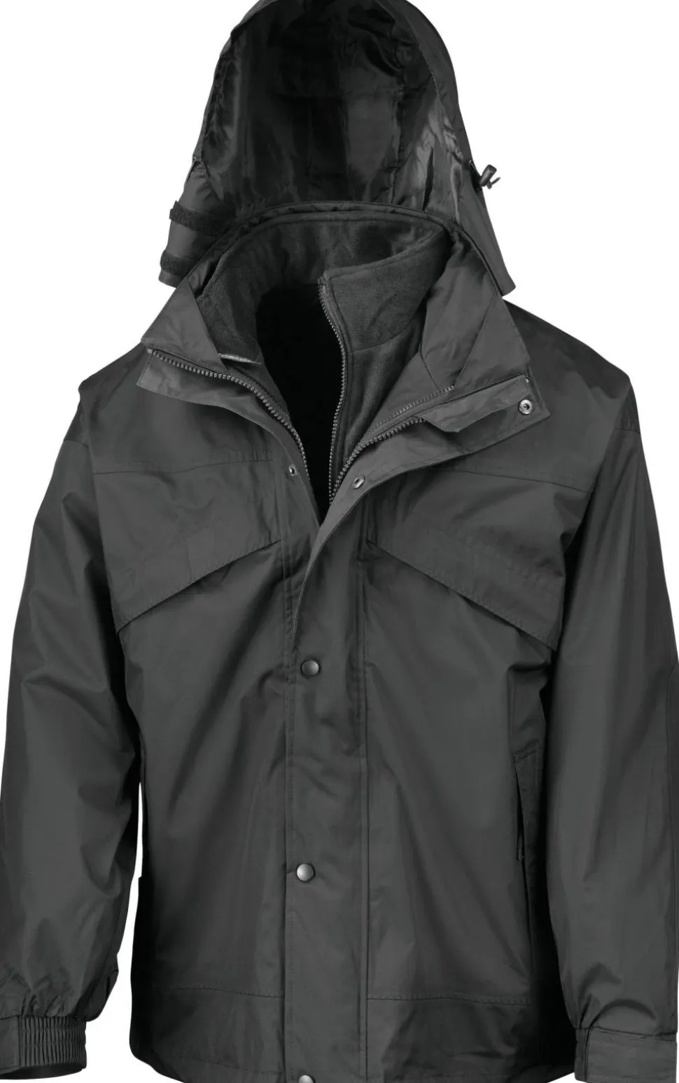 Result R68 - 3 In 1 Waterproof Jacket - Veste 3 En 1 Imperméable Doublée En Polaire Zip&Clip