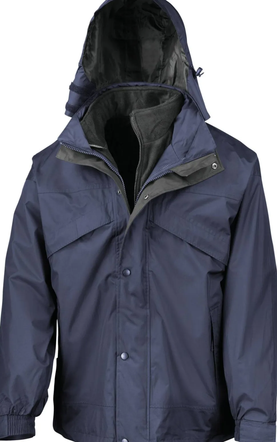 Result R68 - 3 In 1 Waterproof Jacket - Veste 3 En 1 Imperméable Doublée En Polaire Zip&Clip