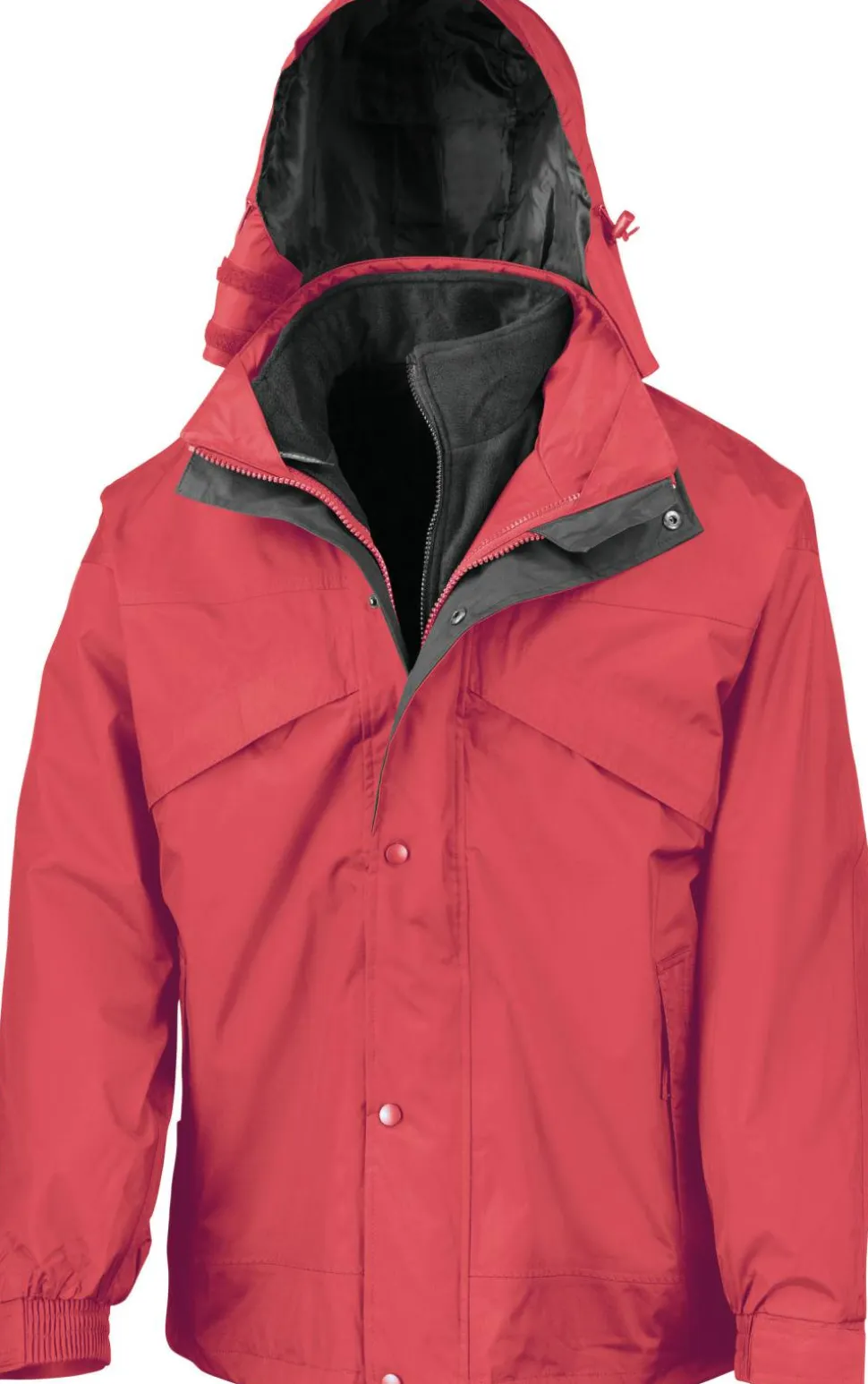 Result R68 - 3 In 1 Waterproof Jacket - Veste 3 En 1 Imperméable Doublée En Polaire Zip&Clip