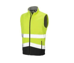 RESULT RS451 - Bodywarmer Softshell de travail haute visibilité
