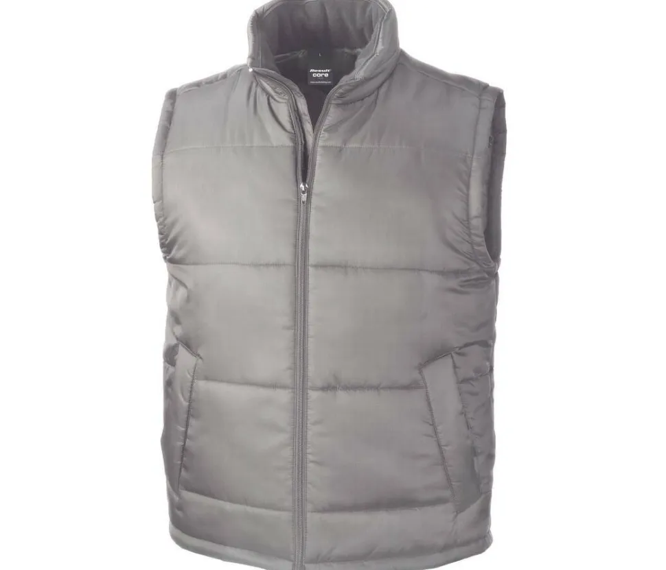 Result RS208 - Doudoune Homme sans Manche Fermeture Grand Zip