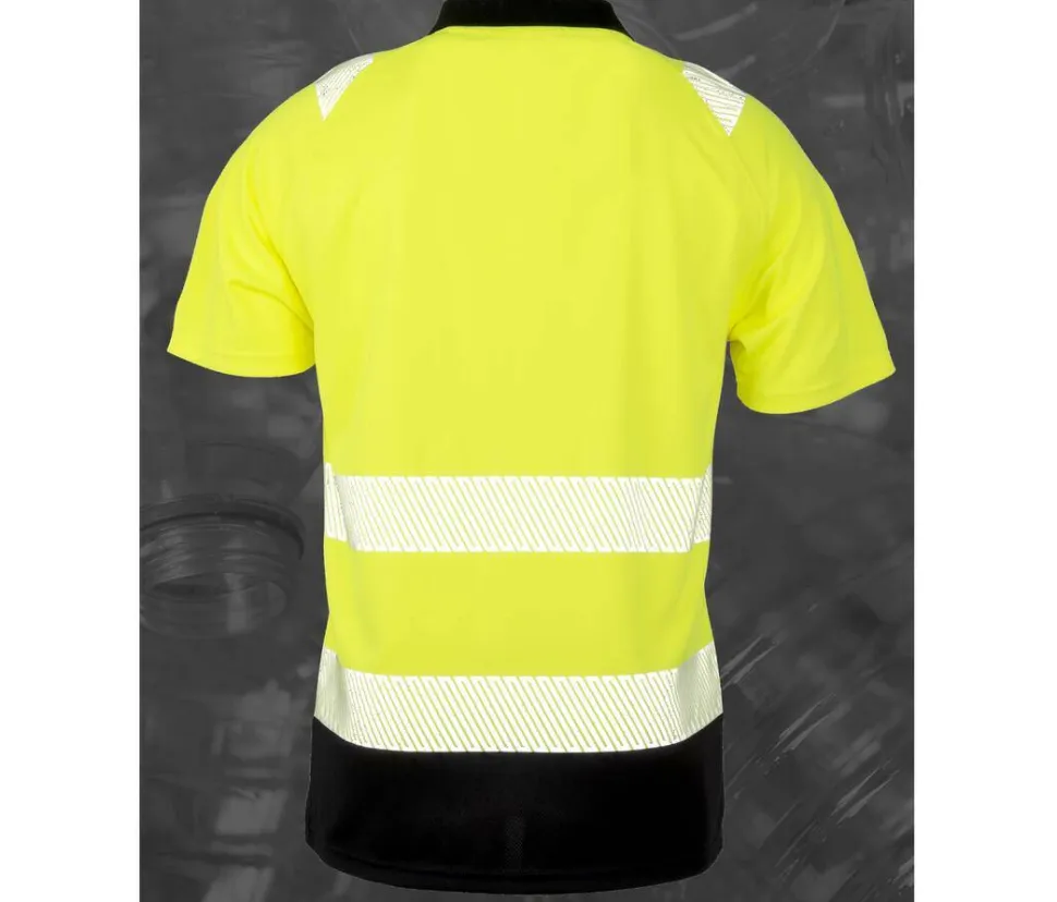 RESULT RS501X - Polo haute visibilité en polyester recyclé
