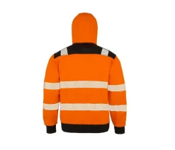RESULT RS503X - Sweat capuche zippé HV en polyester recyclé