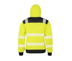RESULT RS503X - Sweat capuche zippé HV en polyester recyclé