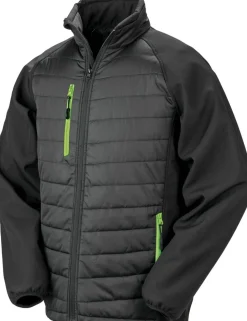 Result R237X - Veste softshell rembourrée black compass recyclée