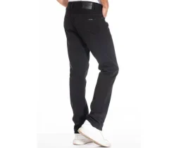 RICA LEWIS RL705 - Jean Coupe Droite en Denim Noir Classique