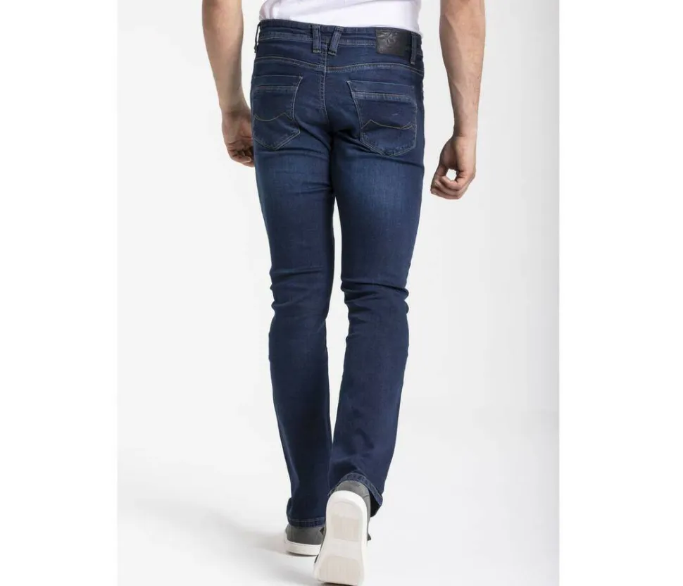 RICA LEWIS RL804 - Jean homme ajusté stretch stone brossé