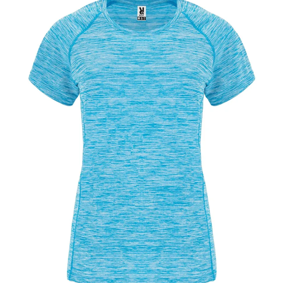 Roly CA6649 - AUSTIN WOMAN T-shirt technique femme en tissu polyester avec manches courte style raglan