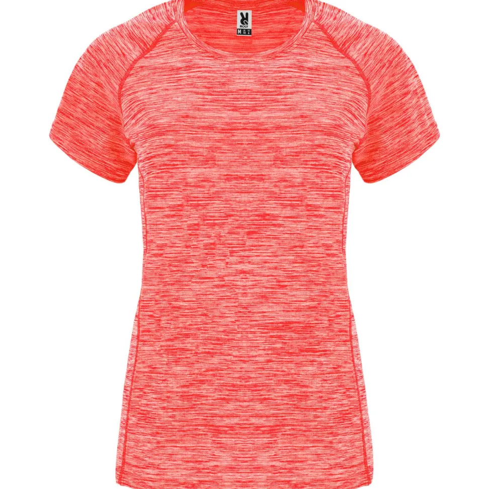 Roly CA6649 - AUSTIN WOMAN T-shirt technique femme en tissu polyester avec manches courte style raglan