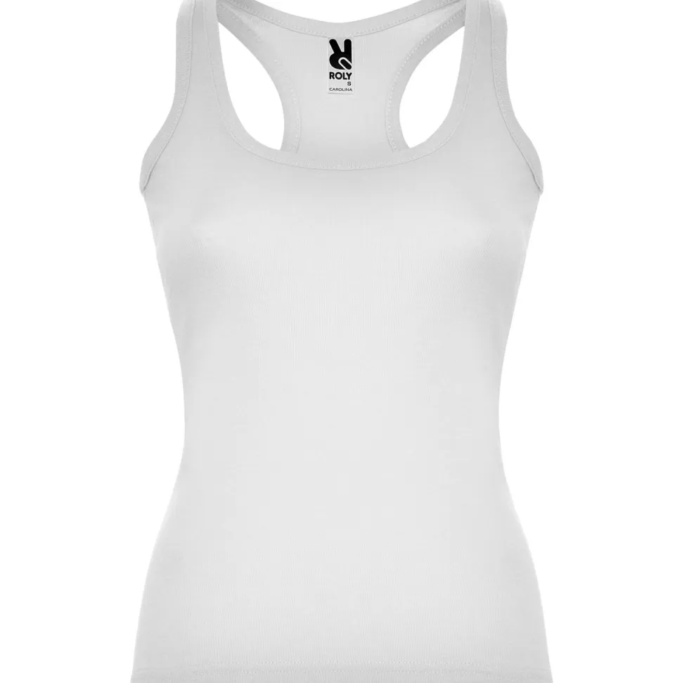 Roly CA6517 - CAROLINA T-shirt coupe près du corps avec encolure et emmanchure liserés